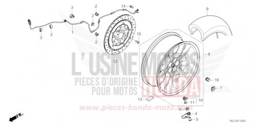 ROUE ARRIERE GL1800DAT de 2026